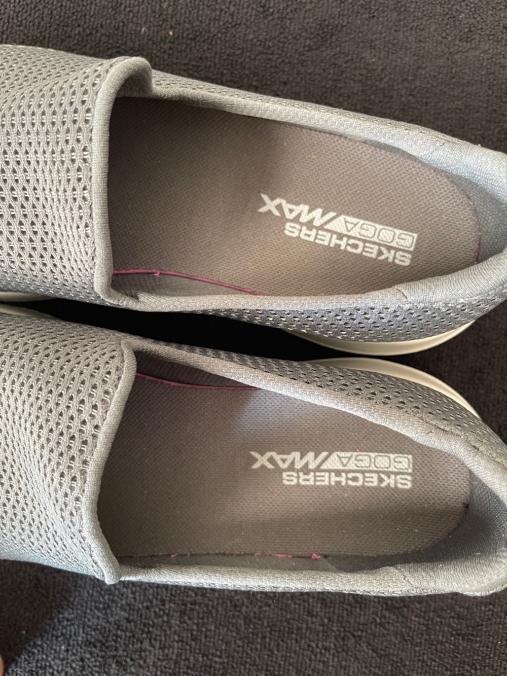 Skechers Gray Slip-On GOwalk Knit Shoes - Picture 8 of 9